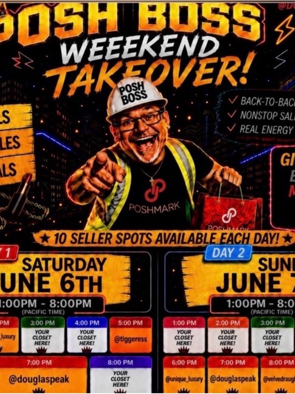 POSH BOSS WEEKEND TAKEOVER